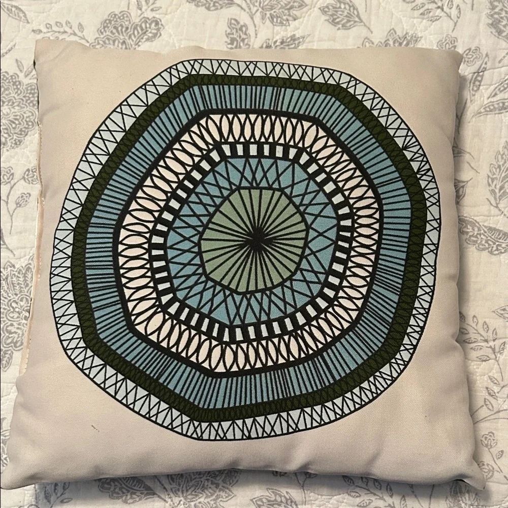 Geometric Pattern 14” x 14” Throw Pillow